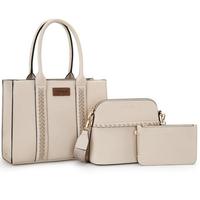 Wrangler 3Pcs Purses for Women Tote Bag Crossbody Handbag Sets with Strap 3 Set