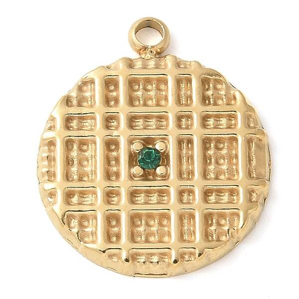 Ion Plating(IP) 304 Stainless Steel with Rhinestone Charms
