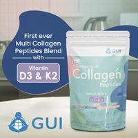 8-in-1 Advanced Multi Collagen Peptides Powder - Type I, II, III, V, X Hydrolyzed Peptides with Vitamin D3 & K2, Hyaluronic A...
