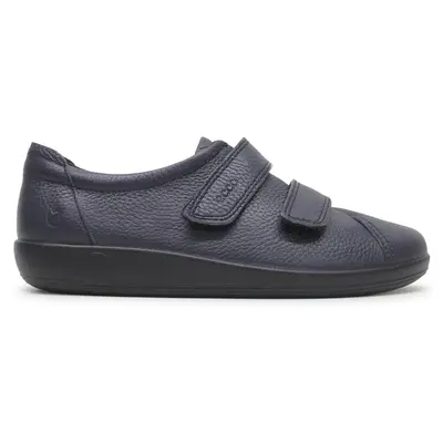 Ecco Soft 2.0 206513 Leather Women's Hook and loop Shoes - Marine - Size:US 11-11.5 Women