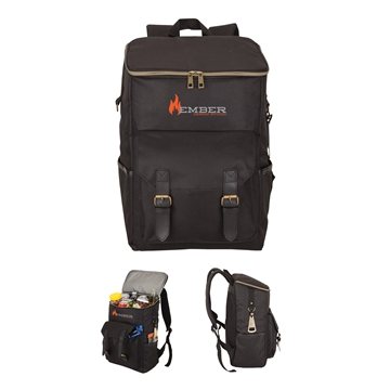 25 Promotional Highland 24-Can Backpack Cooler - Heat Sealed
