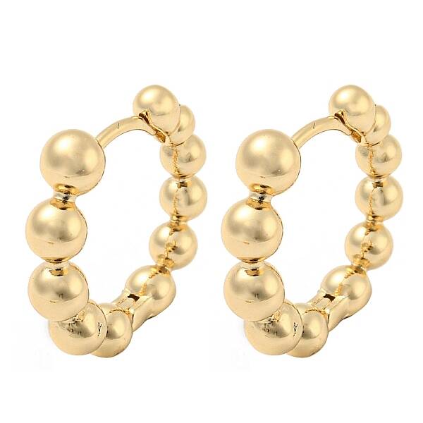 Brass Hoop Earrings for Women
