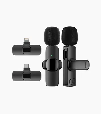 K9 Plug-and-play Wireless Lavalier Microphone for Cell Phones