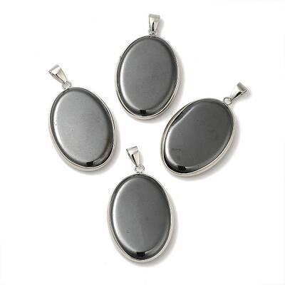 Synthetic Non-magnetic Hematite Pendants