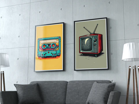 Retro Vibes - Cassette & TV