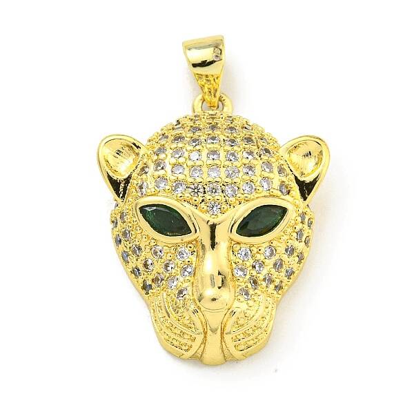Brass Micro Pave Cubic Zirconia Pendants