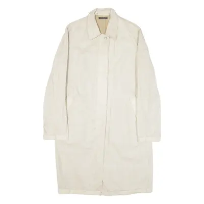 C.P. COMPANY Womens Overcoat Coat Beige Linen L