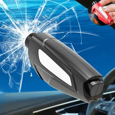 Car Emergency Glass Breaker, Mini Safety Hammer with Seat Belt Cutter, Car Escape Tool, Vehicle Interior Care Tool