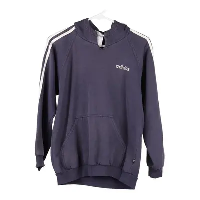 Age 12-13 Adidas Hoodie - Large Navy Cotton Blend