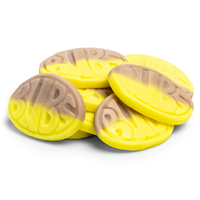 Bubs Swedish Candy - Banana Toffee Foam Ovals - 1/2 LB - Vegan BonBon - Sweet, Snack Caramel Candies Caramel Candies swedish ...