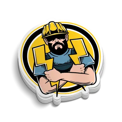 Bolt -  Hard Hat Decal