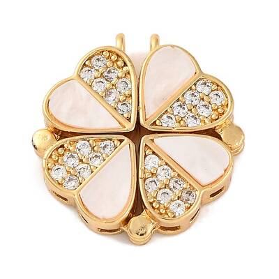 Brass Micro Pave Cubic Zirconia Pendants