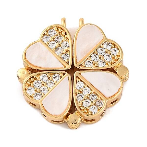Brass Micro Pave Cubic Zirconia Pendants
