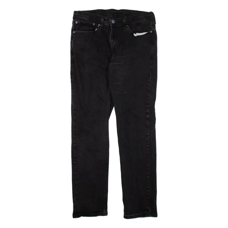 LEVI'S Mens Jeans Black Slim Straight W32 L28