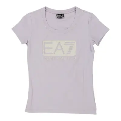 Ea7 T-Shirt - Small Purple Cotton Blend | Size: small