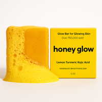 Honey Glow Lemon Turmeric & Kojic Acid Brightening Soap, Dark Spot Remover