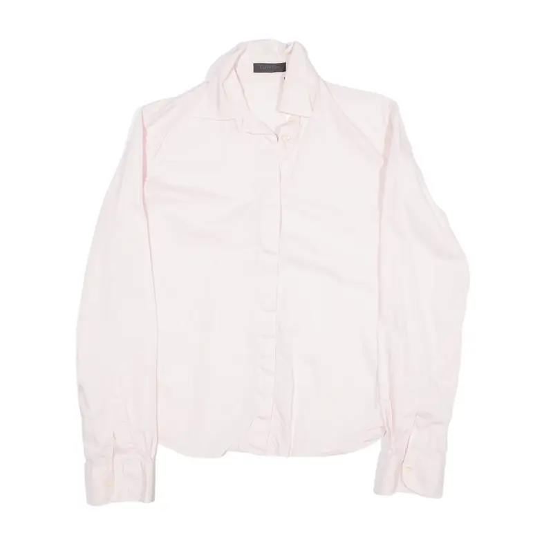 CALVIN KLEIN Plain Shirt Pink Long Sleeve Womens L