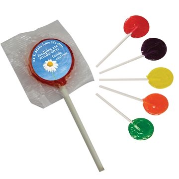 500 Promotional Lollipop w/ Round Label
