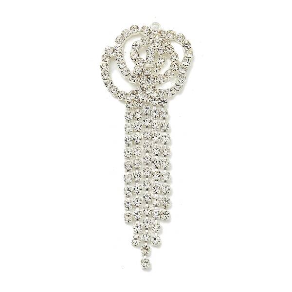Brass Rhinestone Pendants