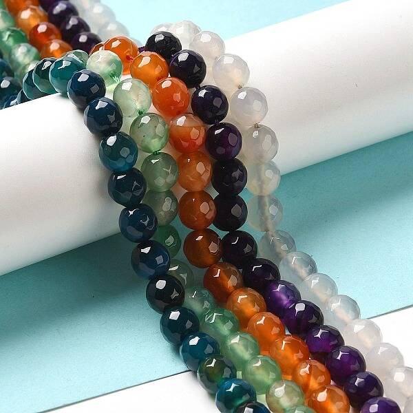 Natural Agate Beads Strands