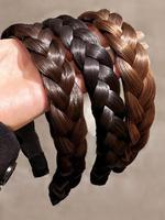Hair Braids Design Headband, Fashionable Fishbone Braids Headband, Hair Accessories for Women & Girls, Synthetic Wigs for Dai...