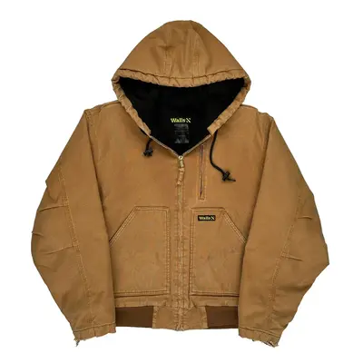 Workwear Walls Oversized Jacket - Medium Brown Cotton | Size: medium