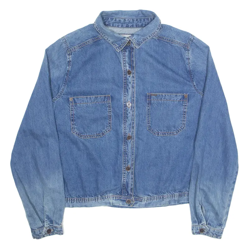 DIESEL Womens Denim Shirt Blue Long Sleeve M