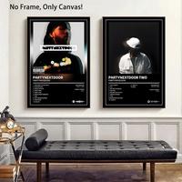 Partynextdoor Album Poster, 2 Counts/set Modern Style Album Cover Poster, Wall Art for Home Living Room Bedroom Office School...