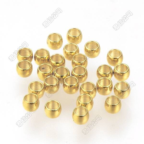 Ion Plating(IP) 316 Surgical Stainless Steel Crimp Beads