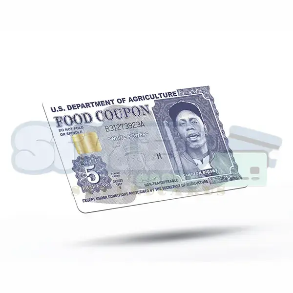 funny clayton bigsby food coupon credit card sticker