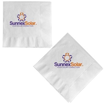 50 Promotional Full Color Beverage Napkin - 2 Ply