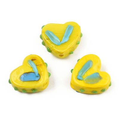 Opaque Handmade Bumpy Lampwork Beads Strands