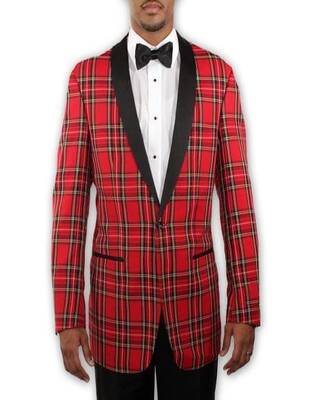 Red Tartan Dinner Jacket