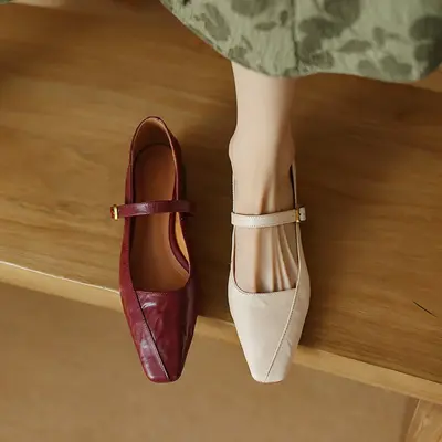 CHIKO Amaia Square Toe Block Heels Mary Jane Shoes