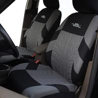 Fashion Tire Track Detail Style Universal Car Seat Covers Fits Most Brand Vehicle Autos Red Truck Cushion Protector