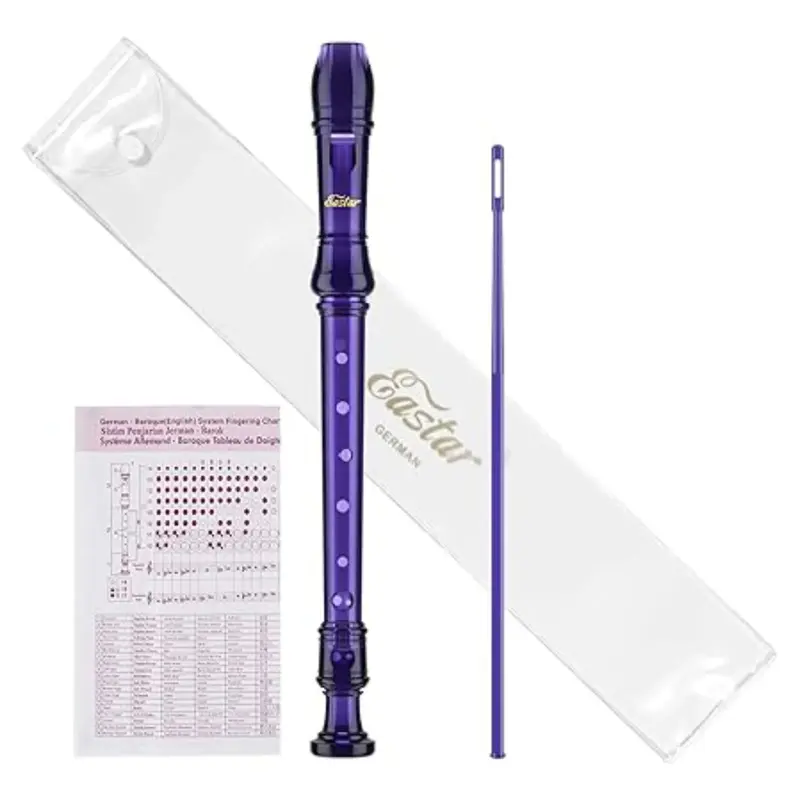 Eastar Soprano Recorder Instrument for Kids Students Beginners, German fingering C Key Recorder Instrument 3 Piece with Clean...