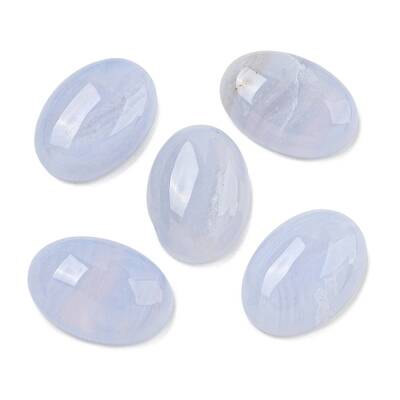 Natural Blue Lace Agate Cabochons