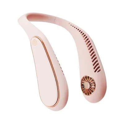 Portable Mini Electric Fan USB Charging Leafless Fan | Color: Pink | Electrical outlet: USB