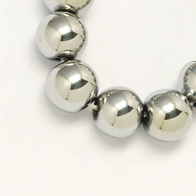 Non-magnetic Synthetic Hematite Beads Strands