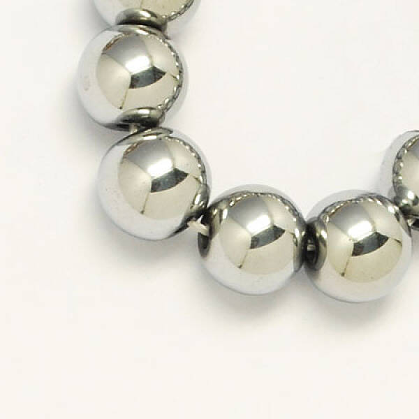 Non-magnetic Synthetic Hematite Beads Strands