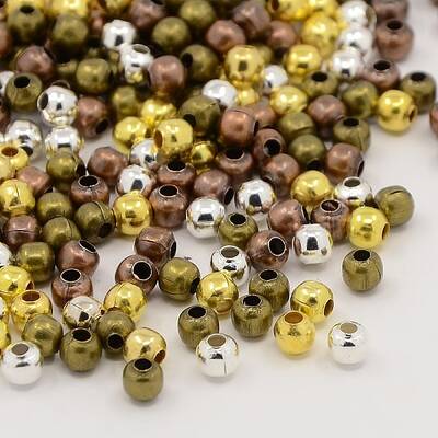 Mixed Iron Round Spacer Beads