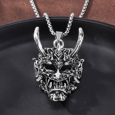 Tibetan Style Zinc Alloy Viking Pendant Necklaces