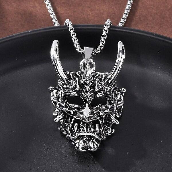 Tibetan Style Zinc Alloy Viking Pendant Necklaces