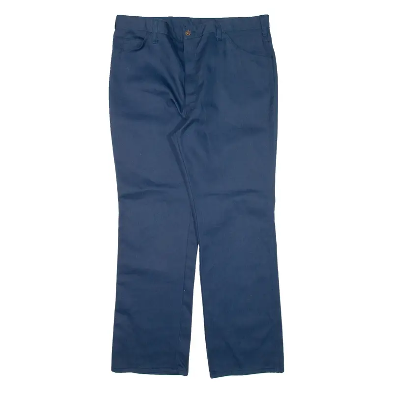 DICKIES Workwear Mens Trousers Blue Regular Straight W38 L30