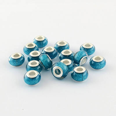 Large Hole Resin European Beads