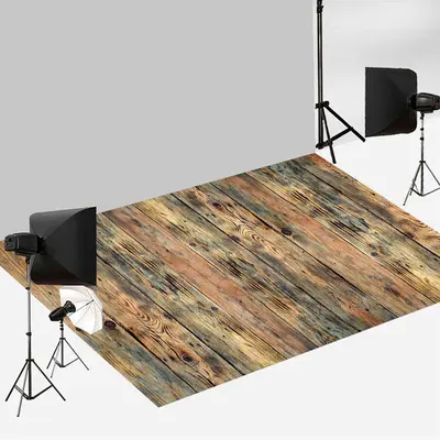 Shabby Moldy Wood Vintage Photoshoot Floor Backdrop