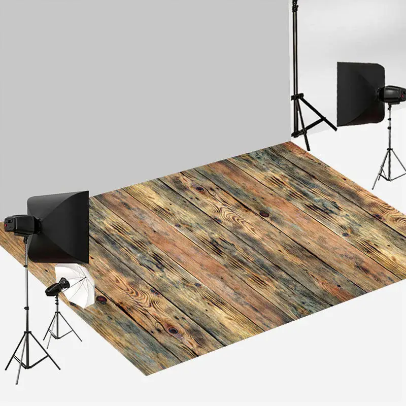 Shabby Moldy Wood Vintage Photoshoot Floor Backdrop