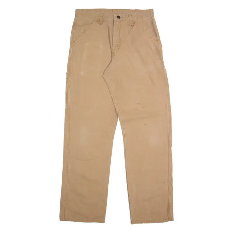 DICKIES Carpenter Cargo Mens Trousers Beige Regular Straight W30 L32