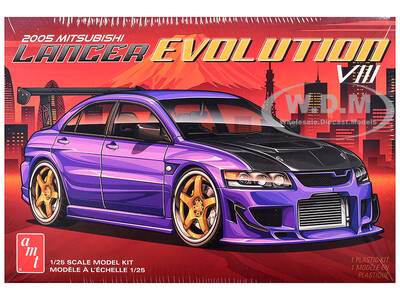 Skill 2 Model Kit 1995 Mitsubishi Lancer Evolution VIII 1/25 Scale Model by AMT