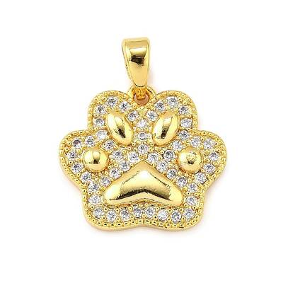 Brass Micro Pave Cubic Zirconia Pendants
